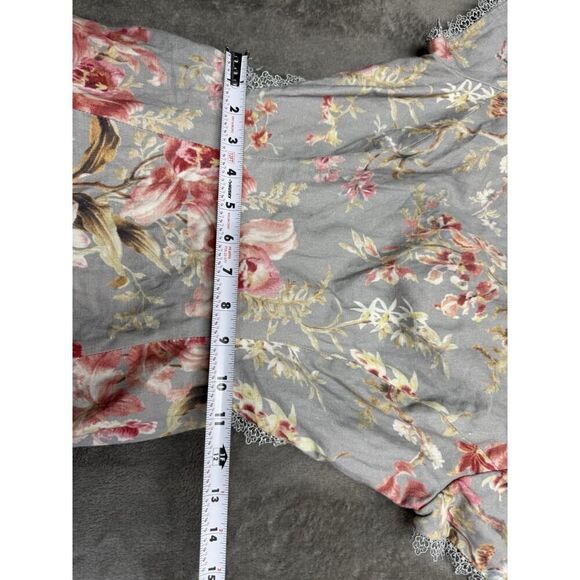 Zimmermann Floral Lace-UpโBack Mini Dress, Size 6 US - Picture 12 of 16